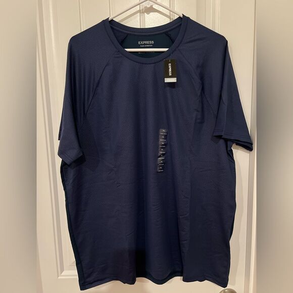 Express Blue Short Sleeve Tee For Men - Picture 3 of 6